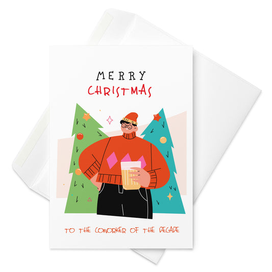 Merry Christmas to the Coworker of the Decade - Christmas Greeting Card for the Official Donut Provider of this Office