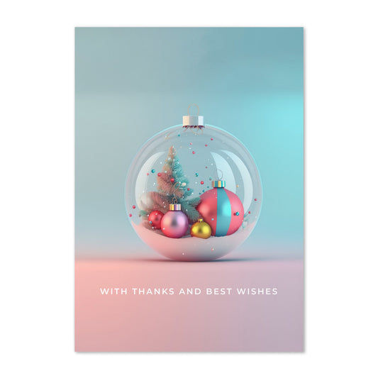 Gratitude and Wishes - A Thankful Year-End Greeting Card