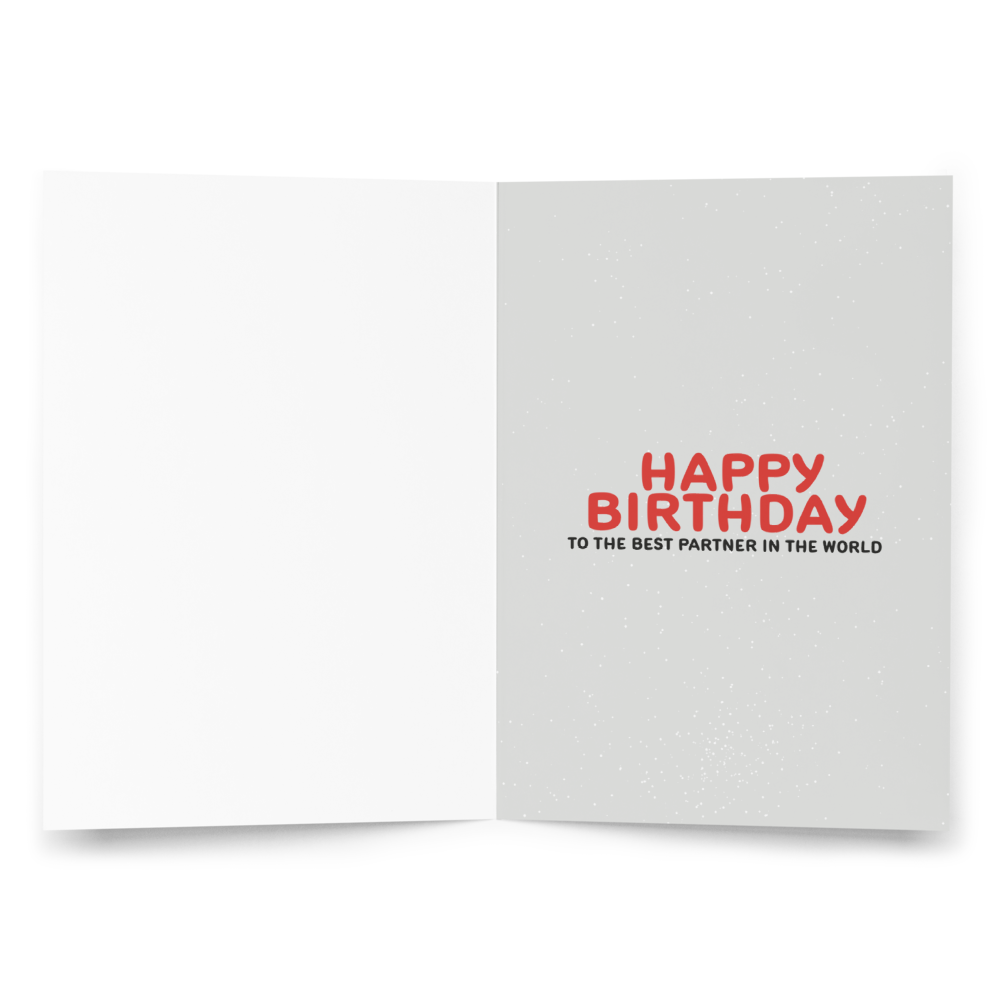 You are my moon, my sun, my stars and my universe - Birthday Greeting Card