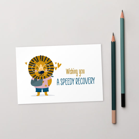 Wishing you a speedy recovery - Get Well Soon Greeting card